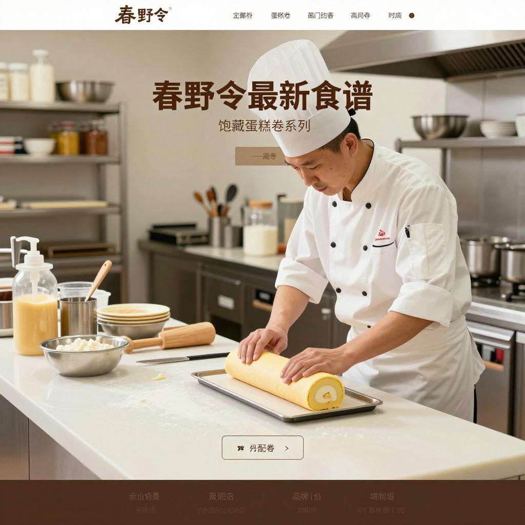 心动小镇心动小镇春野令最新食谱：饱藏蛋糕卷系列