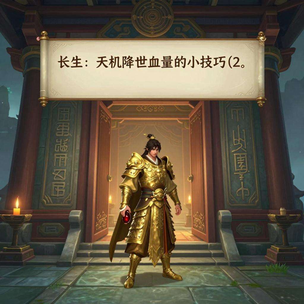 长生：天机降世血量的小技巧(2.23日更新，已经失效无用了)