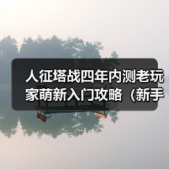 人征塔战四年内测老玩家萌新入门攻略（新手必看）塔防以及角色介绍（图3）
