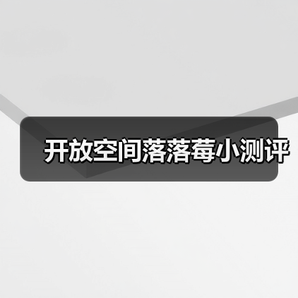 开放空间落落莓小测评(图2) 开放空间落落莓小测评(图2)