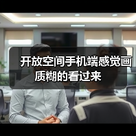 开放空间手机端感觉画质糊的看过来