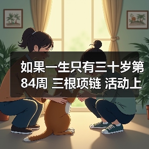 如果一生只有三十岁第84周 三根项链 活动上线