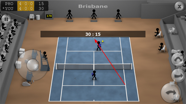 火柴人网球游戏(Stickman Tennis)