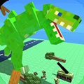 Blocky Titan Rex: City Rampage(绿色方块霸王龙游戏攻略版) 0.1手机最新版