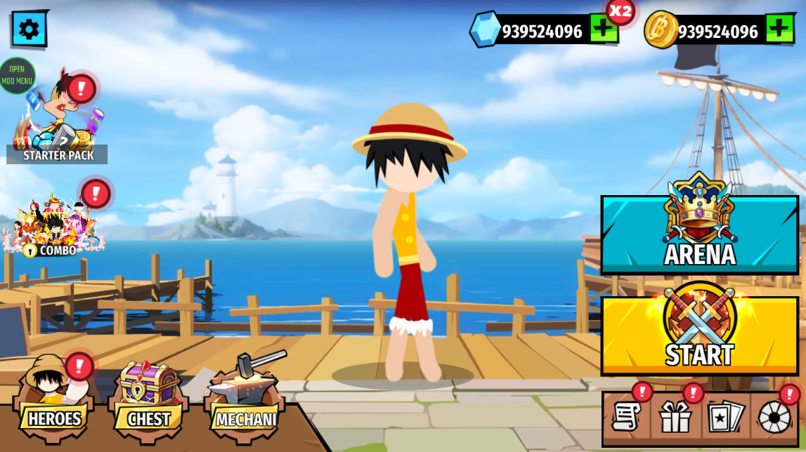 Stickman Pirate海贼王火柴人无限金币破解版 Stickman Pirate海贼王火柴人无限金币破解版